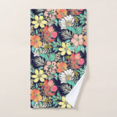 キュートピガーリーンクフローラゴールデンストロークデザイン バスタオルセット (ハンドタオル)