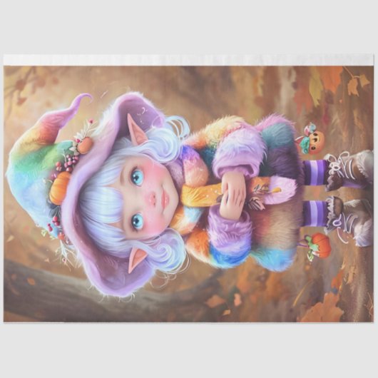 キュートピクシーパステルカラーティッシュペーパー 薄葉紙 (正面)