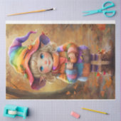 キュートピクシーパステル&オータムカラーティッシュペーパー 薄葉紙 (クラフト)