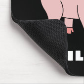 キュートピグパーソナライズされた名前をカスタムする新学期 マウスパッド (コーナー)