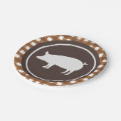 キュートピグローストパーティープレート ペーパープレート (アングル)