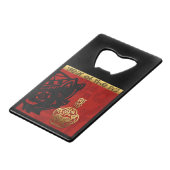 キュートピグ中国のニューイヤー〔占星術の〕十二宮図誕生日ボトルO クレジットカード栓抜き (正面アングル)