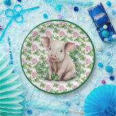 キュートピグ&クローバー | St Patrick's Day紙プレート ペーパープレート (パーティー)