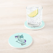 キュートピセスドラゴンデザイン〔占星術の〕十二宮図サンドストーンコースター コースター (側面)