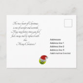 キュートピックルボールサンタ🎅カスタム文字はがき ポストカード (裏面)