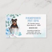 キュートピットブルテリアペットトリマースパアポイントメント 名刺 (正面)