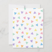 キュートピナタメキシコフィエスタ子供の誕生日パーティー 招待状 (裏面)