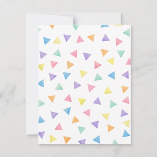 キュートピナタメキシコフィエスタ子供の誕生日パーティー 招待状 (裏面)