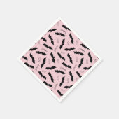 キュートピンクこうもりハローウィンパーティ スタンダードカクテルナプキン (角)