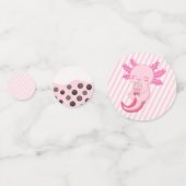 キュートピンクアクソロトルボバティーガールズバースデーパーティー コンフェッティ (正面)