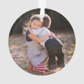 キュートピンクアルパインスキーロッジ冬のおもしろいクリスマス オーナメント (裏面)