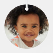 キュートピンクアルパインスキーロッジ冬のおもしろいクリスマス メタルオーナメント (裏面)