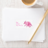 キュートピンクアルビノアクソロトル ラベル (インサイチュ)