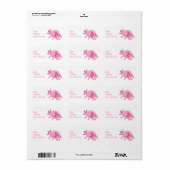 キュートピンクアルビノアクソロトル ラベル (フルシート)