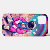 キュートピンクインボーダーレインボー銀河系 Case-Mate iPhoneケース (裏面 (横))