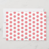 キュートピンクウォーターカラーバニーハッピーイースター シーズンカード (裏面)