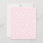 キュートピンクエステティッククラウドSweet sixteen誕生日 招待状 (裏面)