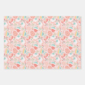 キュートピンクエステティック春イースターテーマ ラッピングペーパーシート (正面2)