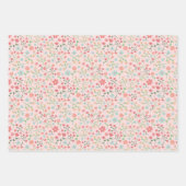 キュートピンクエステティック春イースターテーマ ラッピングペーパーシート (正面)