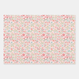 キュートピンクエステティック春イースターテーマ ラッピングペーパーシート