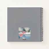 キュートピンクカクテルプールジュンライフ引用文ジャーナル ノートブック (裏面)