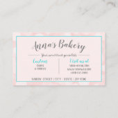 キュートピンクカップケーキベーカリー 名刺 (裏面)