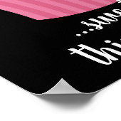 キュートピンクカップケーキライフ引用文 ポスター (角)