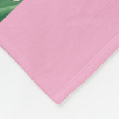 キュートピンクカラフルトロピカルパ離れーム名ベビー フリースブランケット (角)