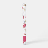 キュートピンクガーリー女性のカーボーイコケパーソナライズされたット iPhoneケース (左側面)