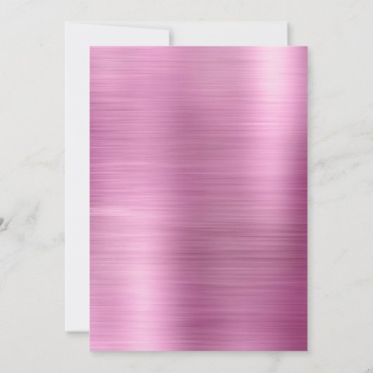 キュートピンクガールアクソロトル誕生日 招待状 (裏面)