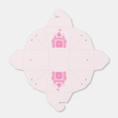 キュートピンクキャッスルプリンセス誕生日パーティー フェイバーボックス (折り畳みなし)