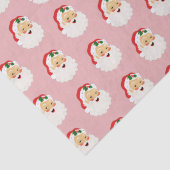 キュートピンククリスマスサンタクロース包装紙 薄葉紙 (詳細)