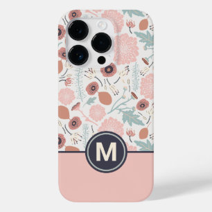 キュートピンククリームフローラモノグラム Case-Mate iPhone 14 PROケース