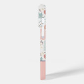 キュートピンククリームフローラモノグラム Case-Mate iPhoneケース (裏面 / 左)