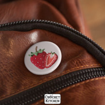 キュートピンクグラニーミニマルシックなクロチェットストロベリー