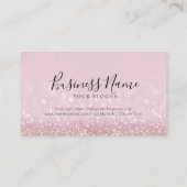 キュートピンクグリッターチャーム 名刺 (裏面)