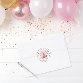 キュートピンクコケット女性のカーボーイブーツ&ボウ ラウンドシール