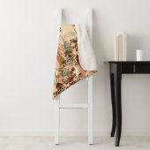 キュートピンクコテージコアフローラマッシュルームハウスプリント シェルパブランケット (インサイチュ)