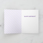 キュートピンクジェッコリザードガールズハッピーバースデー カード (内部)