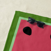 キュートピンクスイカ種子カスタムビーチタオル ビーチタオル (インサイチュ)