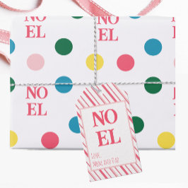 キュートピンクストライプクリスチャン ギフトタグ