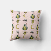 キュートピンクスリーピングパンダベアーフェアリー装飾用クッション クッション (裏面)