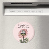 キュートピンクスリーピングパンダベアーフェアリー装飾用クッション マグネット (インサイチュ (食洗機))