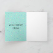 キュートピンクドーナツ誕生日 カード (内部)