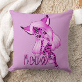 キュートピンクニャータイガーキャット装飾用クッション クッション (ブランケット)