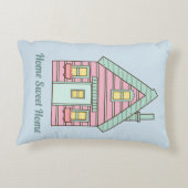 キュートピンクハウスホームスウィートホーム アクセントクッション (裏面)