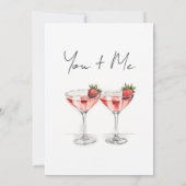 キュートピンクハッピーガレンティンズデイベスティーカクテル シーズンカード (裏面)