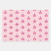キュートピンクハローウィンパーティ ラッピングペーパーシート (正面2)