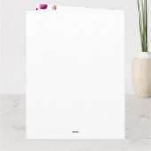 キュートピンクハートハッピーバレンタインデー カード (裏面)