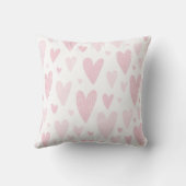キュートピンクハートベビー子供部屋デコール装飾用クッション クッション (裏面)